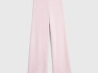 Широкие брюки с пушистым эффектом для девочек, Розовый