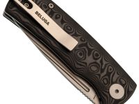 Складной нож Petrified BELUGA, сталь 14C28N, рукоять Carbon Fiber