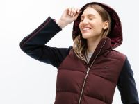 Женская длинная куртка Lacoste с капюшоном