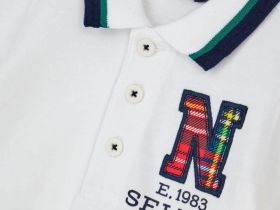 Поло с длинным рукавом для маленького мальчика