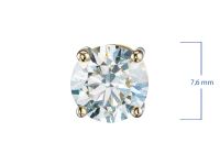 Классическая подвеска из желтого золота э0312пд11231160_white