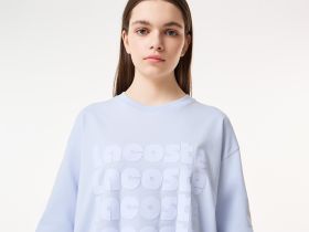 Женская хлопковая футболка Lacoste