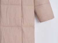 Утепленное пальто прямого кроя с капюшоном