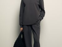 Толстовка из хлопка с отложным воротником