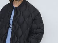 Утеплённая куртка для девочек, Черный