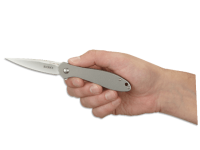 Складной нож CRKT Eros Large - Flat Handle, сталь AUS 8, рукоять сталь 420J2