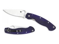 Складной нож Spyderco Military, сталь S110V, рукоять G10, темно-синий