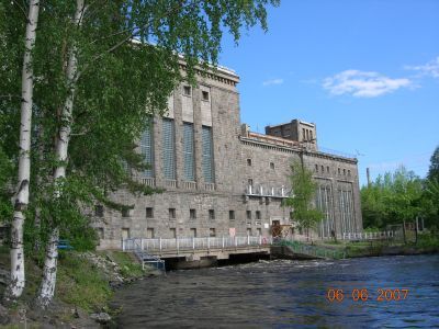 Кондопожская ГЭС, построенная по плану ГОЭЛРО в 1923-1929 гг. Автор проекта инженер Григорьев С.В.