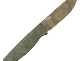Охотничий нож Hot Knife Hoot, сталь D2 cerakote camo, рукоять зелёная микарта