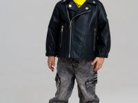 Куртка детская кожаная для мальчиков