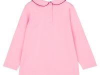 Фуфайка детская трикотажная для девочек (футболка с длинными рукавами)