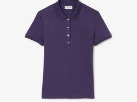 Женское поло Lacoste приталенного кроя из эластичного хлопка