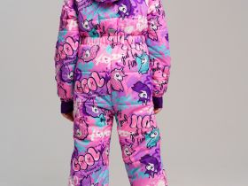 Комбинезон текстильный с полиуретановым покрытием для девочек