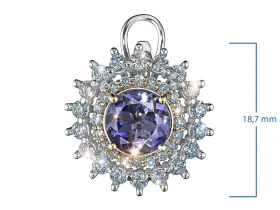 Серьги из белого золота с иолитами э4884сг04250363_white