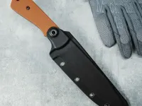 Походный нож Special Knives Sheriff, сталь AUS-10, рукоять G10, коричневый