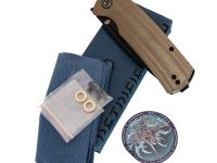 Складной нож Petrified BELUGA PFP01KAMW, сталь K110, рукоять микарта