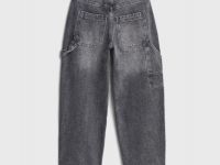 Объёмные джинсы Baggy для девочек, Серый