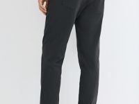 Утеплённые джоггеры из твила, Серый