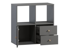 Стеллаж Кейн 6-75x75 Графитовый