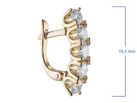 Серьги из желтого золота э0312сг03185000_white