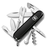 Нож перочинный Victorinox Climber, сталь X55CrMo14, рукоять Cellidor®, черный, 14 функций, 91мм