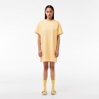 Трикотажное платье Lacoste с коротким рукавом оверсайз