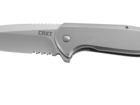 Складной нож Liong Mah’s Design G.S.D™ (Get.S**T.Done) CRKT 3710, клинок AUS-8 Satin Combo, рукоять нержавеющая сталь