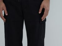 Джоггеры из твила с карго-карманами, Черный