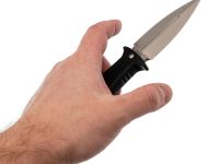 Тактический нож Daggerr Combat, сталь 8Cr14MoV, рукоять FRN, черный