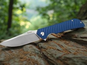 Нож складной Ruike P123-ME, сталь 14C28N, рукоять микарта, синий