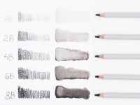 Набор карандашей акварельных графитных Малевичъ "GrafArt", 5 шт