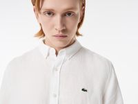 Мужская льнаная рубашка Lacoste