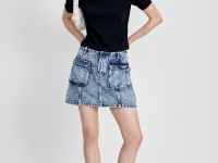 Джинсовая юбка мини