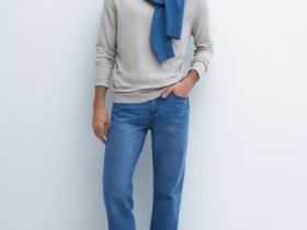 Прямые джинсы, Голубой