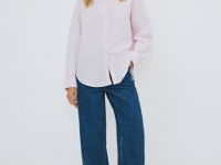 Рубашка из хлопка, Розовый