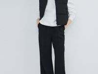 Утеплённый стёганый жилет, Черный