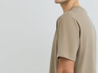 Футболка с принтом, Бежевый