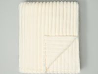 Плед Soft strip, молоко