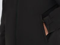 Утеплённая куртка с капюшоном, Черный