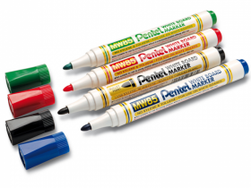 Маркер для досок Pentel 4,2 мм, пулеобразный наконечник, зеленый