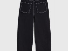 Джинсы Wide leg для мальчиков, Черный