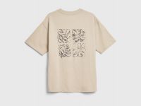 Футболка с принтом для мальчиков, Бежевый