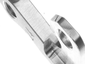 Держатель заднего переключателя "петух" Meta №24 фрезерованный (серебристый)