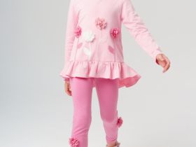 Джемпер трикотажный для девочек (футболка с длинными рукавами)