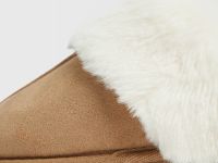 Домашние тапочки с искусственным мехом, Бежевый