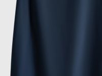 Сатиновое платье с американской проймой, Синий