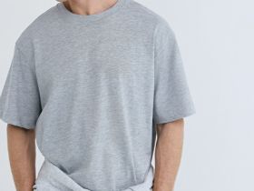 Базовая футболка из джерси, Серый