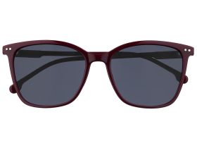 Очки солнцезащитные ZIPPO, унисекс, бордовые, оправа из поликарбоната, серые линзы