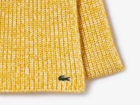 Шарф Lacoste унисекс из мерсеризованной альпаки