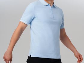 Джемпер трикотажный с воротником поло для мужчин